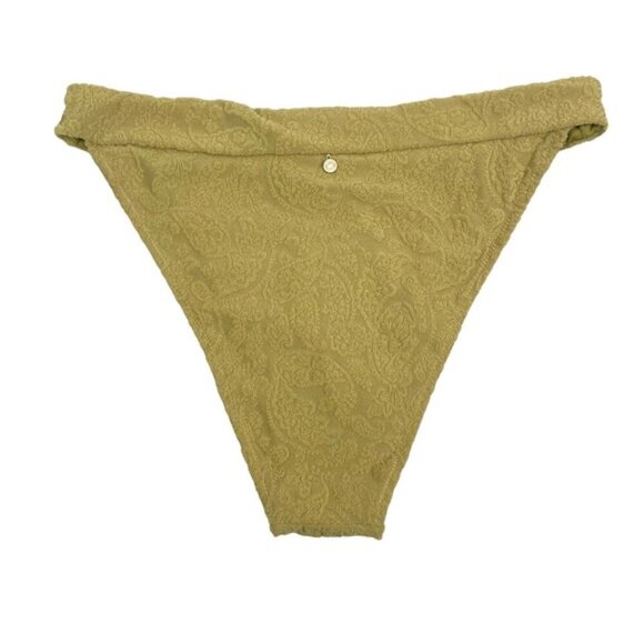 RHYTHM. X Free People Paisley Hi String Bikini Bottoms Sz XL Pistachio - Picture 8 of 9